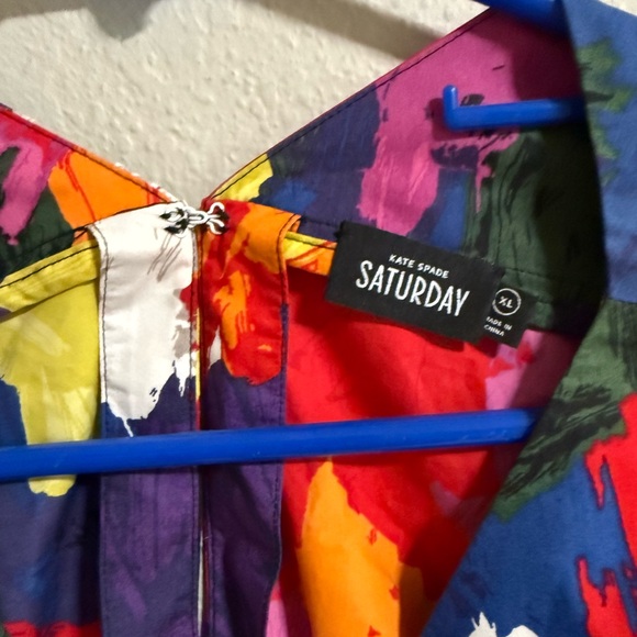 Kate Spade Saturday Abstract Paint Print Top – Multicolor, Size XL - Picture 3 of 5